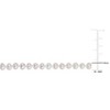 EVERLY JEWELRY | 10k Yellow Gold 3-4mm White Cultured Freshwater Pearl Necklace, 16 inc - 2 of 4
