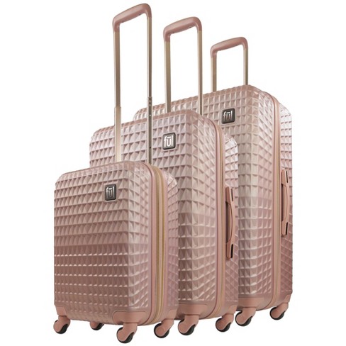 Rose gold suitcase target online