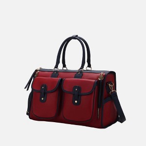 MKF Collection Genevieve Color Block Vegan Leather Women’s Duffle Bag by Mia K - 1 of 4