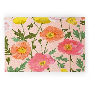 Alison Janssen Large Poppy Coral Looped Vinyl Welcome Mat - Society6 - 1 of 4