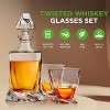 NutriChef Home Bar Whiskey Decanter - Whiskey Glass Decanter Aerator Set with Whiskey Glasses, Elegant Decanter Design - 4 of 4