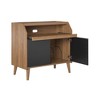 Magnolia Record Player Stand with Storage Walnut/Black - Novogratz - 4 of 4