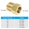 Unique Bargains Fit Air Gas Line Refrigeration Brass SAE 45 Degree Flare Plumbing Connectors - 4 of 4