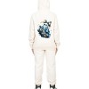 Everyday Kids Coquette Ghost Halloween Pullover Hoodie – Cute Ghost with Bow & Pumpkin Lantern – Cozy Fall Sweatshirt, Off-White - 2 of 3