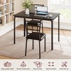 Dining Table for 4, Small Table and Chairs Set of 4, Dinette Set for 4, Square Dinner Table Set - 4 of 4