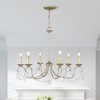 Livex Lighting Pennington 6 - Light Chandelier in  Antique Silver Leaf - 3 of 4