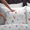 Pointehaven 180 GSM Brushed Soft Cotton Heavy Weight Flannel Printed Oversized Duvet Set - 4 of 4
