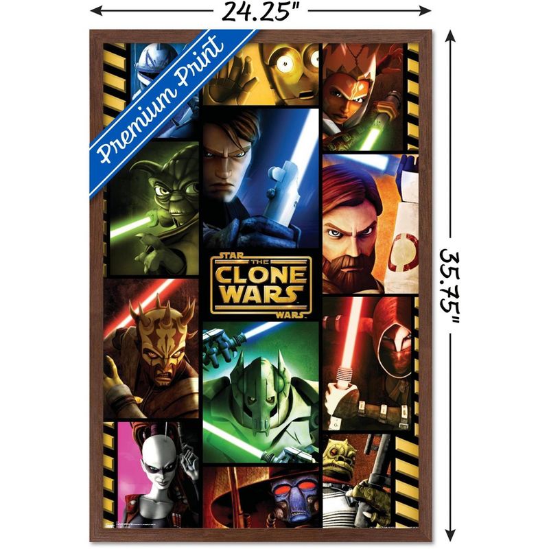 Trends International Star Wars: The Clone Wars - Grid Framed Wall Poster Prints, 3 of 7