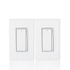 COBY Rocker Switch Slide Dimmer 300W 120V, White,  Pack of 2 - 4 of 4