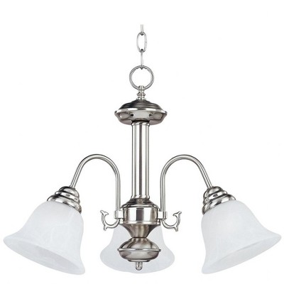 Maxim Lighting Malaga 3 - Light Chandelier in  Satin Nickel