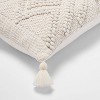 Oversize Embroidered Textured Lumbar Throw Pillow Blush - Opalhouse™