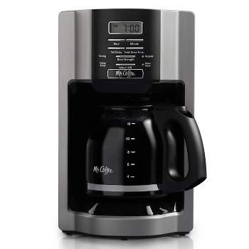 Mr. Coffee 12 Cup Programmable Coffee Maker with Rapid Brew in Silver