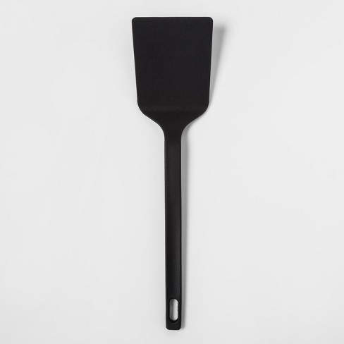 Home Basics Non-Stick Nylon Spatula, Black