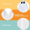 Joyfy 47” Halloween Hanging Ghost Outdoor Decoration, Flying Ghosts with Warm LED Light Party Decor Prop for Front Yard Patio Garden 2 Pack - 4 of 4
