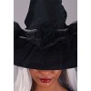 HalloweenCostumes.com One Size Fits Most Women Deluxe Women's Chic Witch Hat | Costume Hats, Black - 2 of 3