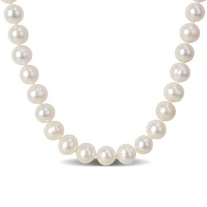 EVERLY JEWELRY | Sterling Silver 7.5-8mm Cultured Freshwater Pearl Strand Necklace, 24 - 1 of 4
