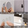 HOMLUX Adjustable LED Vanity Mirror - 10X Magnification, Detachable Base & Hanging Setting, Smart Touch - 3 of 4