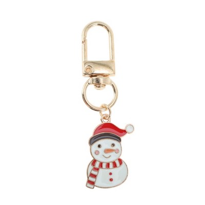 Unique Bargains Christmas Keychain Lobster Clasp Zinc Alloy Multicolor 1 Pc