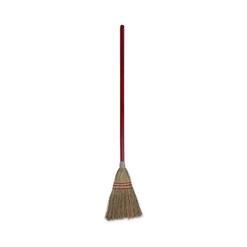 IMUSA IMUSA Triangle Indoor/Outdoor Broom with Metal Handle, Orange/Grey -  IMUSA