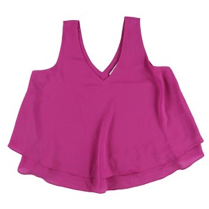 bar III Womens Ruffle Hem Knit Blouse - 1 of 2