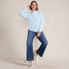 Lands' End Women's Serious Sweats Relaxed Long Sleeve Crew Neck Sweatshirt - 4 of 4
