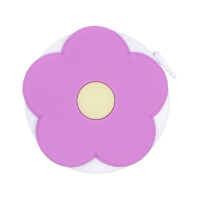Unique Bargains Dual-sided Retractable Rulers and Measuring Tools Flower Design Tape 1.5m/60"