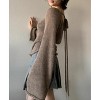 Women's Bell Sleeve Knit Top - Sexy Back Tie Detail Loose Fit Cropped Sweater for Date Night & Fall (S-L) - 2 of 3