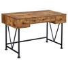 PAGED Home Office Desk 43" L Modern Writing Desk with 2 Storage Shelves and Wooden Desktop for Office, Study - 2 of 4