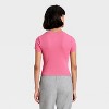 Women's Slim Fit Cropped Ribbed T-Shirt - A New Day™ - 2 of 4