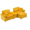 PAGED Corduroy Sofa Comfy Deep Seat Couch with 2 Back Pillows, 2 Toss Pillows and 2 Ottoman for Living Room, Home Office - 4 of 4