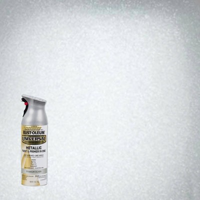 Rust-oleum 11oz Universal Metallic Titanium Spray Paint Silver