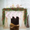 LOVMOR Lighted Christmas Pine Garland,Pine Garland Realistic,Decorated w/Pine Cones, Red Berries and Frosted White Accents - 4 of 4