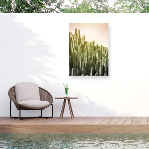 "Pink Sky Cactus" Outdoor Canvas - 1 of 4