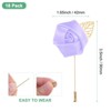 Unique Bargains Wedding Golden Leaf Rose Flower Lapel Pins for Men Suits 18 Pcs - 3 of 4