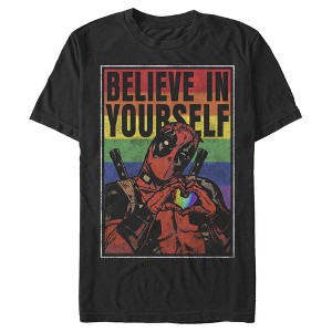 Men's Marvel Deadpool Believe in Yourself T-Shirt - 1 of 4