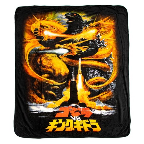 Godzilla Movie Poster 48 x 60 Throw Blanket - image 1 of 2