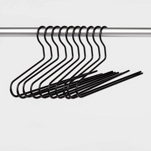 10pk Pant Hangers Black - Brightroom™ - 1 of 4