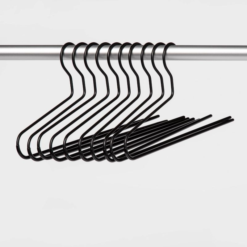 10pk Pant Hangers Black - Brightroom&#8482;, 1 of 6