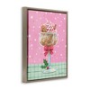 Stupell Industries Festive Gingerbread Cocktail Floating Frame Canvas Art - 2 of 4