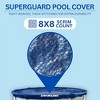 Swimline Hydrotools Supreme Guard Heavy Duty Winter Pool Cover for 24 Ft Above Ground Swimming Pools, Round Design, Blue/Black - 2 of 4
