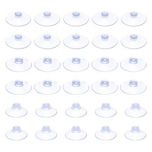 Unique Bargains PVC Home Kitchen Bathroom Suction Cups Hooks and Hangers 60 Pcs - 1 of 4
