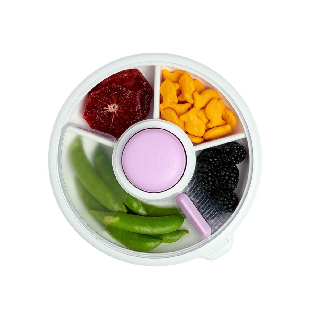 Photos - Baby Food GoBe Kids' Small Snack Spinner Slide Baby and Toddler Food Storage Container - Taro Purple - 11oz