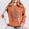 Simply Sage Market S.W.Smiley Pumpkin Outline Lightweight Garment Dyed Sweatshirt - 2 of 4