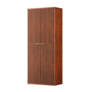Dexmalle 72" Tall Fluted Wood Kitchen Pantry - 1 of 4