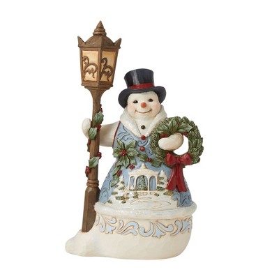 Jim Shore 9.5" Be The Light This Season Christmas Snowman Meaningful  -  Decorative Figurines