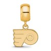 Black Bow Jewelry 14k Yellow Gold Plated Sterling Silver Philadelphia Flyers NHL Bead Charm - 2 of 4