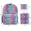 CLUB LIBBY LU Unicorn Backpack Set for Girls, 16 inch, 6 Pieces - Includes Foldable Lunch Bag, Water Bottle, Scrunchie, & Pencil Case - 3 of 4