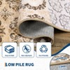 Modern Stripe Thin Rugs for Living Room Bedroom Bohemia Low Pile Non Slip Floor Mat Indoor Retro Soft Washable Carpet Home Decor - 4 of 4