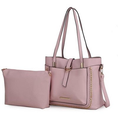 MKF Collection Raya Vegan Leather Women’s Shoulder Bag with Crossbody Pouch by Mia K