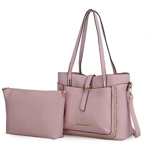 MKF Collection Raya Vegan Leather Women’s Shoulder Bag with Crossbody Pouch by Mia K - 1 of 4